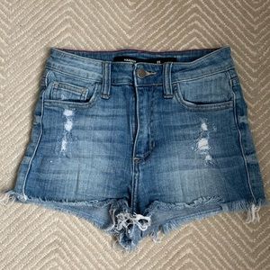 Francesca’s Ripped High Rise Shorts